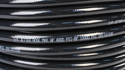 Schieffer 3/8" x 300' 4000 PSI Thermoplastic Sewer Jetter Hose & 6.5 Nozzle - Picture 4 of 7