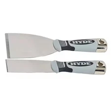 Hyde 48910 Putty Knife Set, Stiff, 1-1/2, 3" W, 2 Pc., Standards: Ansi
