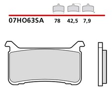 BREMBO VORDERRADBREMSBELAGE-KIT FUR HONDA CB RS ABS 1100 18-20-COD. 07HO63SA