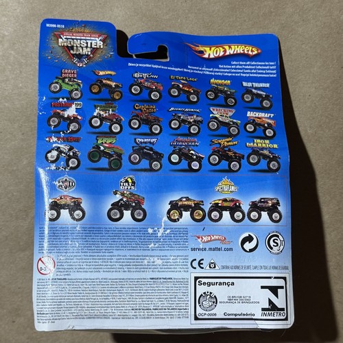 2007 Hot Wheels Monster Jam Red Maximum Destruction Spectraflames Bad Card - Bild 6 von 6