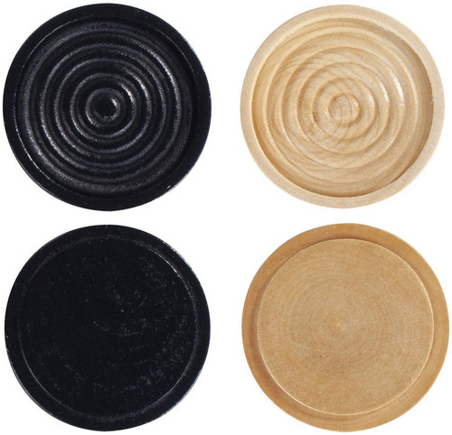 Wooden Checkers Pieces Only (2 inch), Checker Board Game & Backgammon Pieces,... - Picture 5 of 6