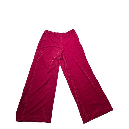 Worthington Wide Leg Mid-Rise Velvet Pants Comfortable Casual XL - Picture 4 of 8