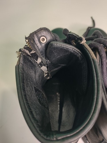 Fabio De Luca Biker Ankle Boots Leather Fabric Camo Men's size 10.5M - Picture 8 of 13