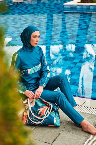 Colorido traje de baño Burkini Modest R2410 - Imagen 1 de 6