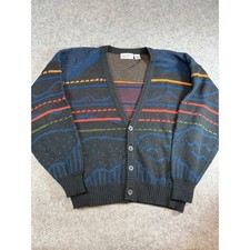 VTG 90s Method Womens Cardigan Sweater Gray A...