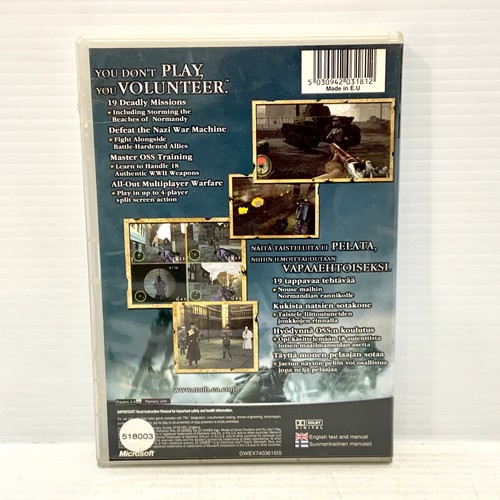 Medal Of Honor Frontline - Xbox Original - Probado y funcionando - Envío gratuito - Imagen 3 de 4