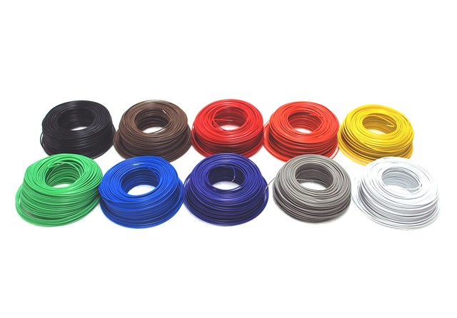 1 Roll 61m multistrand Wire Nuts Copper Tin-plated 24AWG 1007 80℃ 300V Any color
