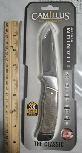 NEW * Camillus THE CLASSIC TITANIUM BONDED/440 STEEL ~ ELEGANT EDC- FBI/DEA - Picture 4 of 5