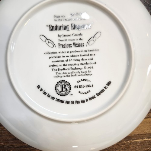 (7) Vtg Bradford Exchange Precious Visions Janene Grende 8” Hummingbird Plates - Picture 12 of 18