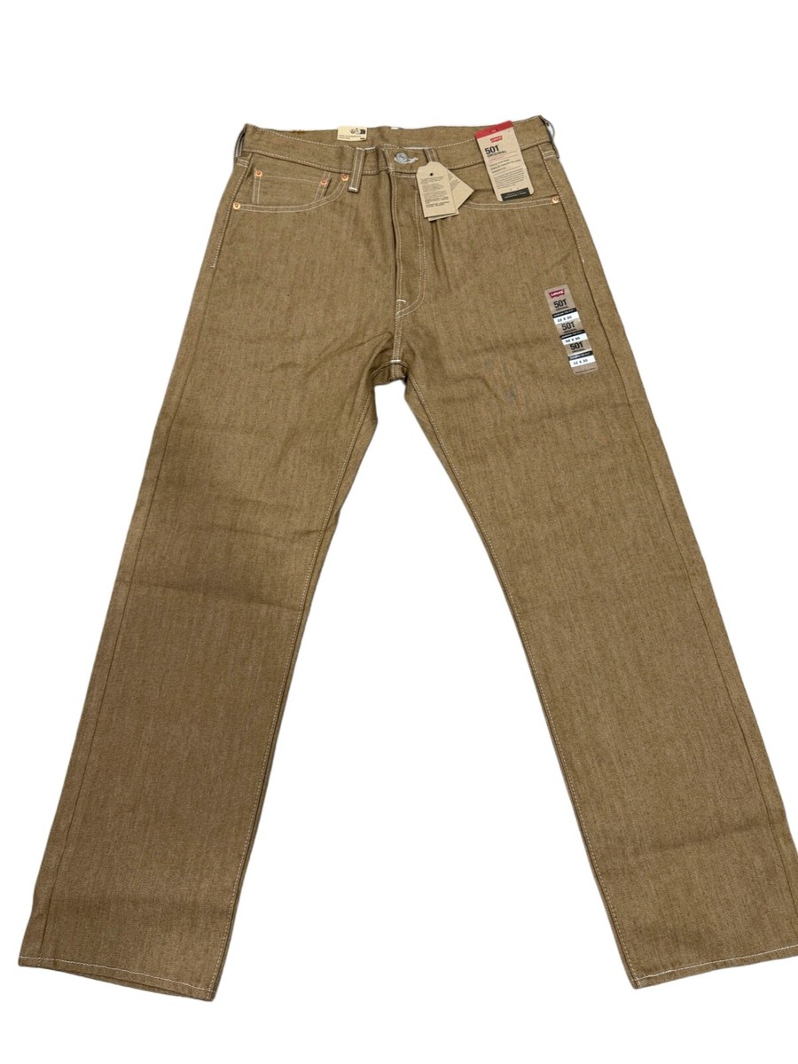Levis 501 Shrink To Fit Button Fly Jeans Color Beige 005013671 | eBay