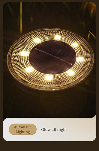 IP68 Waterproof LED Outdoor Solar Power Ground Light Lighting Lawn Garden Decor - Bild 17 von 32