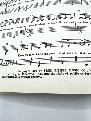 VTG Fred Fisher's Funny Folio Fifty Comedy Songs Book Music '36 Tin Pan Alley - Picture 12 of 19
