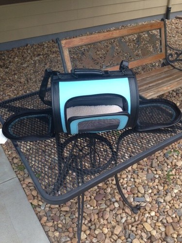 Dog/Cat/Pet/Carrier/Purse/Tote/Bag - Petote Kelle Carrier - Blue - NEW - Bild 6 von 9