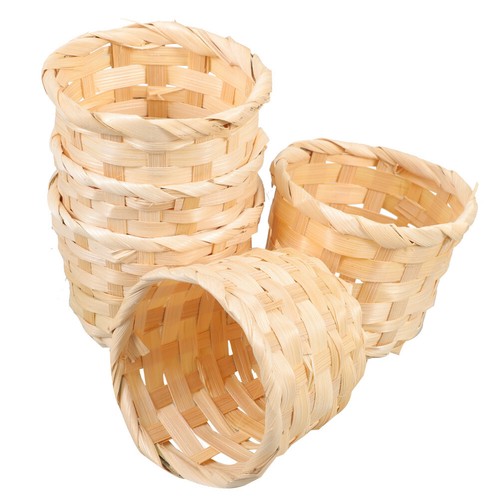 5 Pcs Bushel Mini Wicker Baskets Woven Flower Braided Large Storage - Picture 12 of 12
