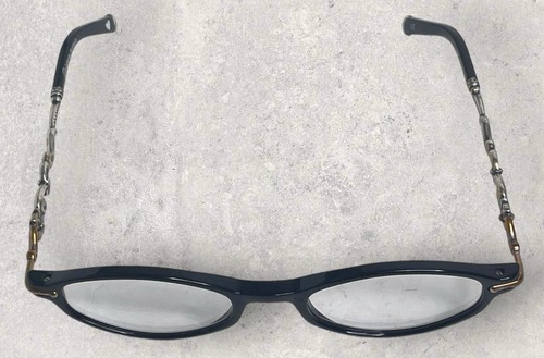 Brighton Handmade Alcott 250 BRILLE BRILLENGESTELL 47-19-145 silber/schwarz oval - Bild 4 von 15