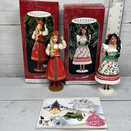 10 Vtg Hallmark Keepsake Collector’s Barbie Ornaments Christmas Harley Wedding - Picture 6 of 17