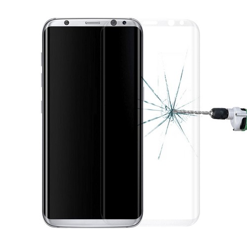 Full Coverage Bubble Free Tempered Glass Screen Protector For Samsung S8 CLEAR - Imagen 3 de 10