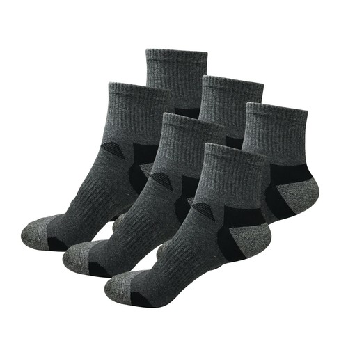 6 pares de calcetines deportivos informales deportivos de algodón de corte medio al tobillo talla 6-12 para hombre - Imagen 12 de 23