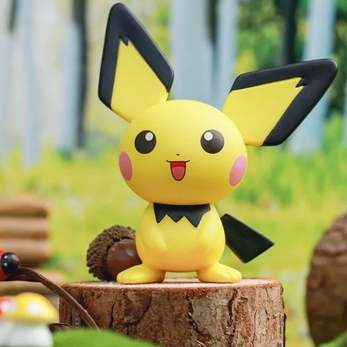 Jolie Figurine Mini Pichu Pokemon Original Anime Manga Kawaii Dans La Boîte NEU - Picture 1 of 2