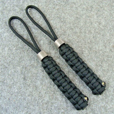 2 Pack Handmade 550 Paracord Knife Lanyard With Steel Beads / Knife Pendant