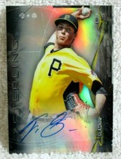 TYLER GLASNOW RC 2014 BOWMAN STERLING REFRACTOR ROOKIE AUTO#101/150!PIRATES P RC
