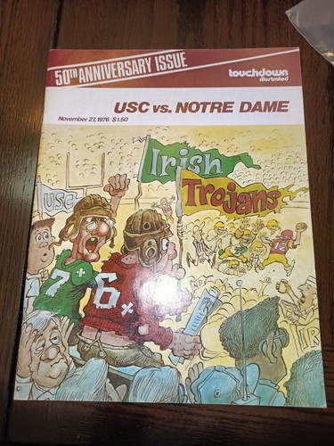 22.11.1976 USC vs. Notre Dame College Football Programm, 50th Anniversary Issue