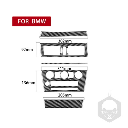 Carbon Fiber Center Dashboard Interior Trim For BMW 650i 645Ci M6 E63 2008-10 - Bild 2 von 11