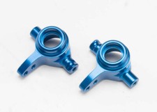 Traxxas Part 6837X Steering blocks 6061-T6 aluminum Blue anodized left & right