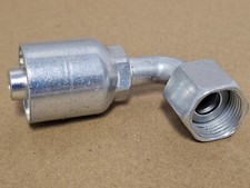 PARKER 1J 943-8-8 CRIMP STYLE  HYDRAULIC HOSE FITTING, 90° Elbow,43 SERIE  43-8