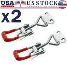 2Pcs Heavy Duty Steel Toggle Latch Catches Adjustable Lock Clamp For Boxes Case