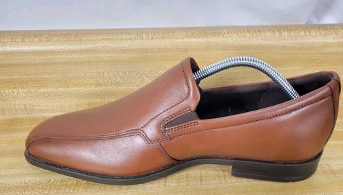 Ecco Men's Slip On Dress Shoes Solid Brown Leather Shock Point 42 Size 10.5 - Picture 7 of 18