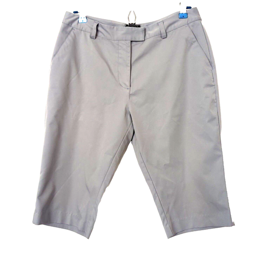 Adidas Women's Size 8 Athletic Shorts Clima Cool Bermuda Stretch Gray Golf-537