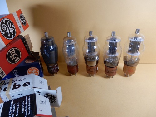 Lot of 5 Type 807 Vacuum Tubes Some NOS Amplitrex Tested 73-95% Gm