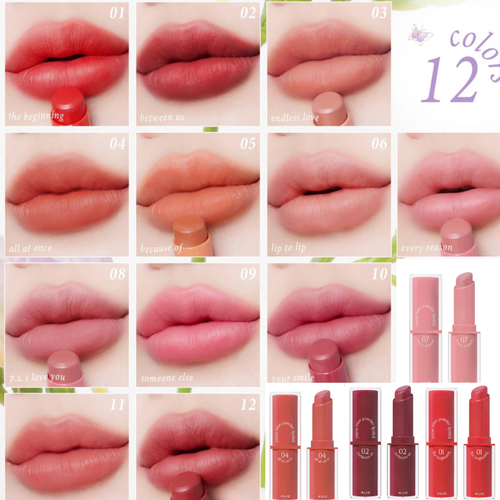 2 Stück/Set Matte Bullet Lippenstift der ultimative matte Lippenstift lang Luxus Kugel