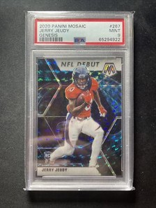 Jerry Jeudy Rookie Mosaic Genesis PSA 9 #267 NFL Debut 2020