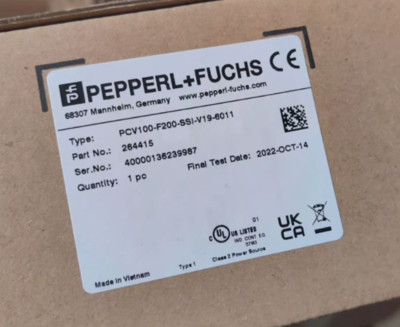 NEW Pepperl+Fuchs PCV100-F200-SSI-V19-6011 Bar code location reader