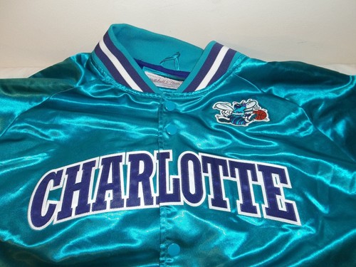 MITCHELL & NESS NBA Hardwood Classics Charlette Hornets Satin Snap Jacket 2XL - Bild 3 von 15