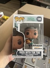 Funko Pop! Vinyl: Disney - Raya with Tuk Tuk - Amazon (AM) (Exclusive) #1005
