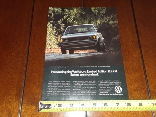 1983 VOLKSWAGEN RABBIT WOLFSBURG EDITION ORIGINAL AD - Picture 6 of 12