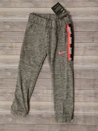 New! Little Girl's NIKE Gray Logo Lightweight Sweatpants Multiple Sizes - Picture 2 of 2