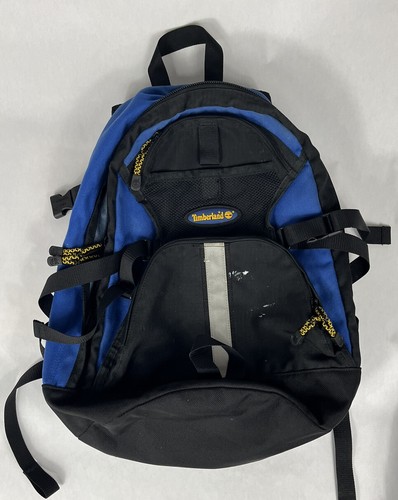 Timberland Black And Blue Backpack Bookbag (free Shipping)
