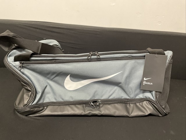 Nike Brasilia Training Sports Travel Gym Duffel Bag Medium Grey Black for  sale online | eBay
