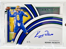 2022 Panini Immaculate Collegiate Kenny Pickett Rookie Auto Emerald RC #/5 SSP