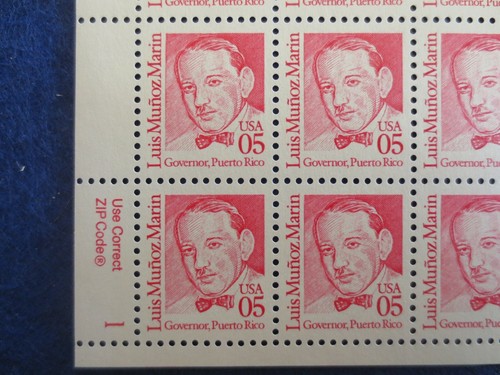 DOC Scott #2173 Luis Muñoz Marín, Statesman 5¢ Hoja de 100 MNH XF - Imagen 2 de 3