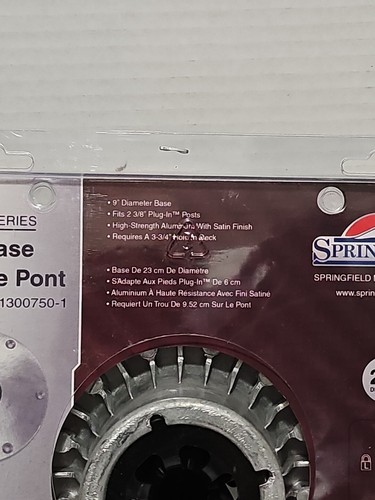 Springfield Marine 1300750-1 9"" Round Aluminum Base Fits 2 3/8ths Diameter Post - Bild 3 von 6