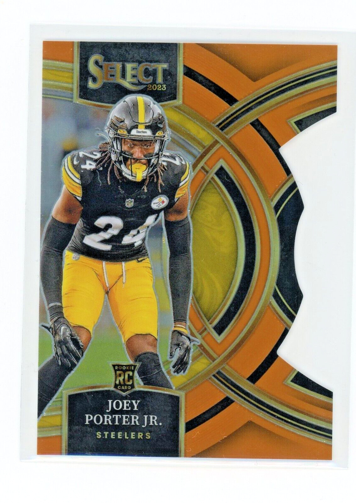 2023 Panini Select Joey Porter Jr. Orange Prizms Die Cut RC Premier #/399 #179