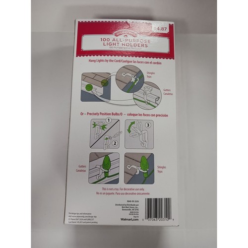 Holiday Time 100 All-Purpose Light Holders NEW - Picture 3 of 4