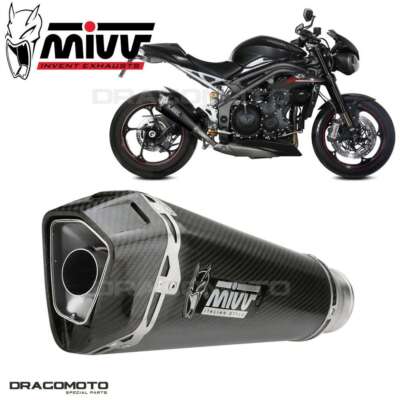 Auspuff Triumph Speed Triple 1050 2018 2019 MIVV Delta Race schwarz
