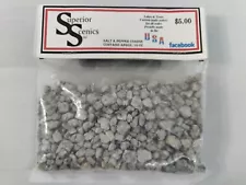 SUPERIOR SCENICS SALT & PEPPER COARSE HO SCALE MODEL TRAIN SCENERY 10 oz. BAG