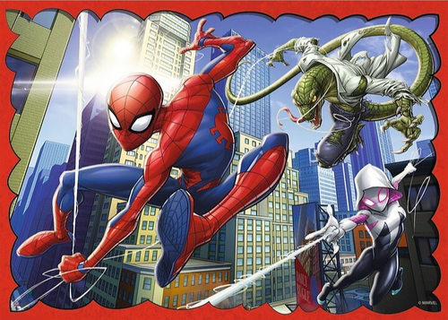 Trefl 4 in 1 Jigsaw Puzzle Pieces 4+ Kids Heroic Spiderman - Picture 2 of 5